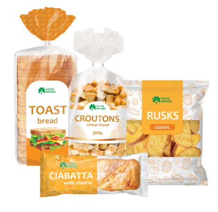 Flexible packaging for bakery products and bread – bread bags from the manufacturer ITAK Ukraine
