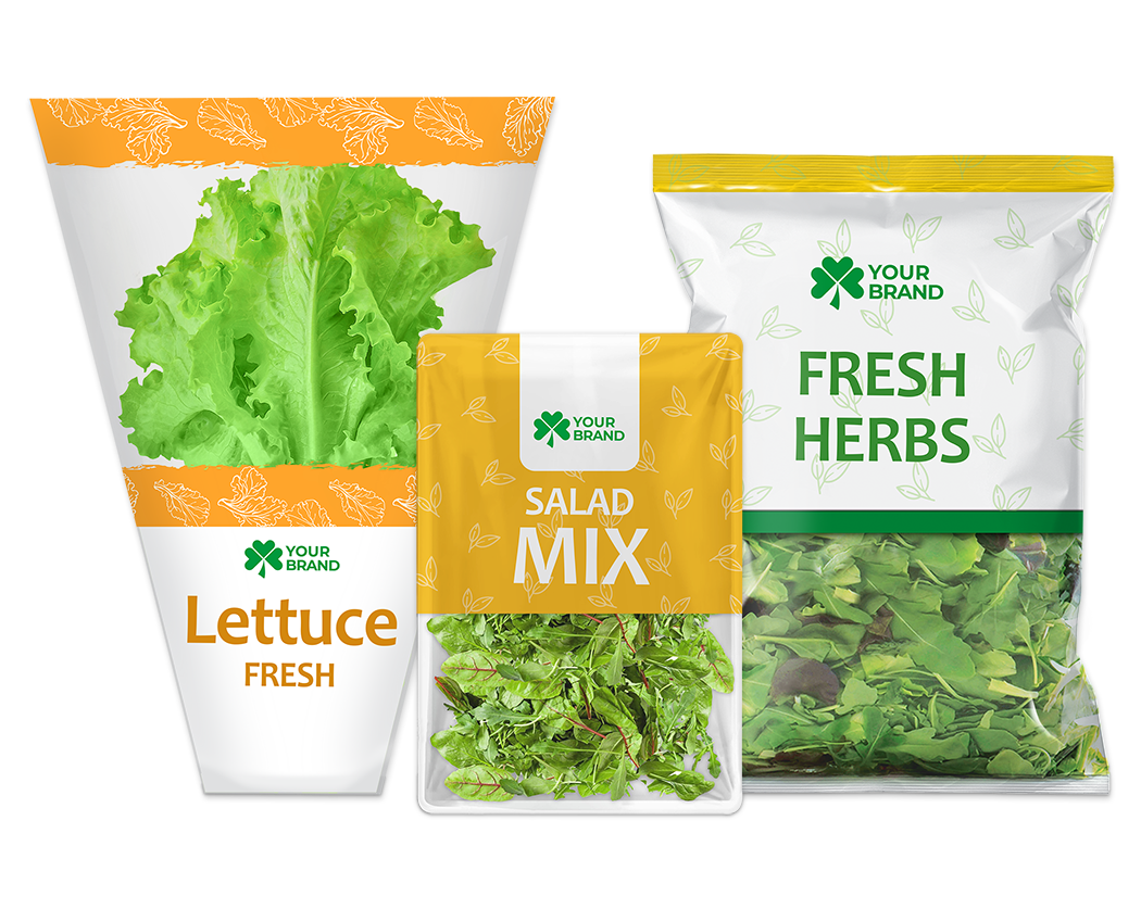Packaging for іalad and fresh greens from the manufacturer | ITAK